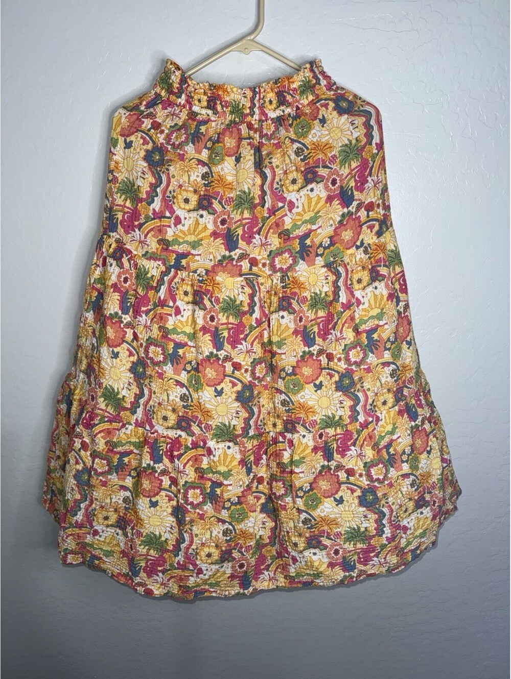 Marine Layer Size M 100% Cotton A Line Skirt Summer Beach Print Flowy Boho Beach